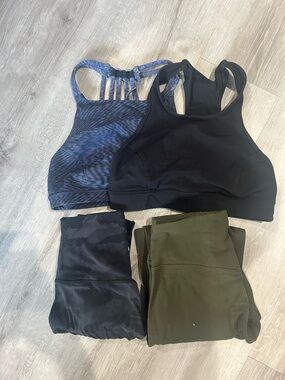 Lululemon Set Two Sports Bras and Two Leggings